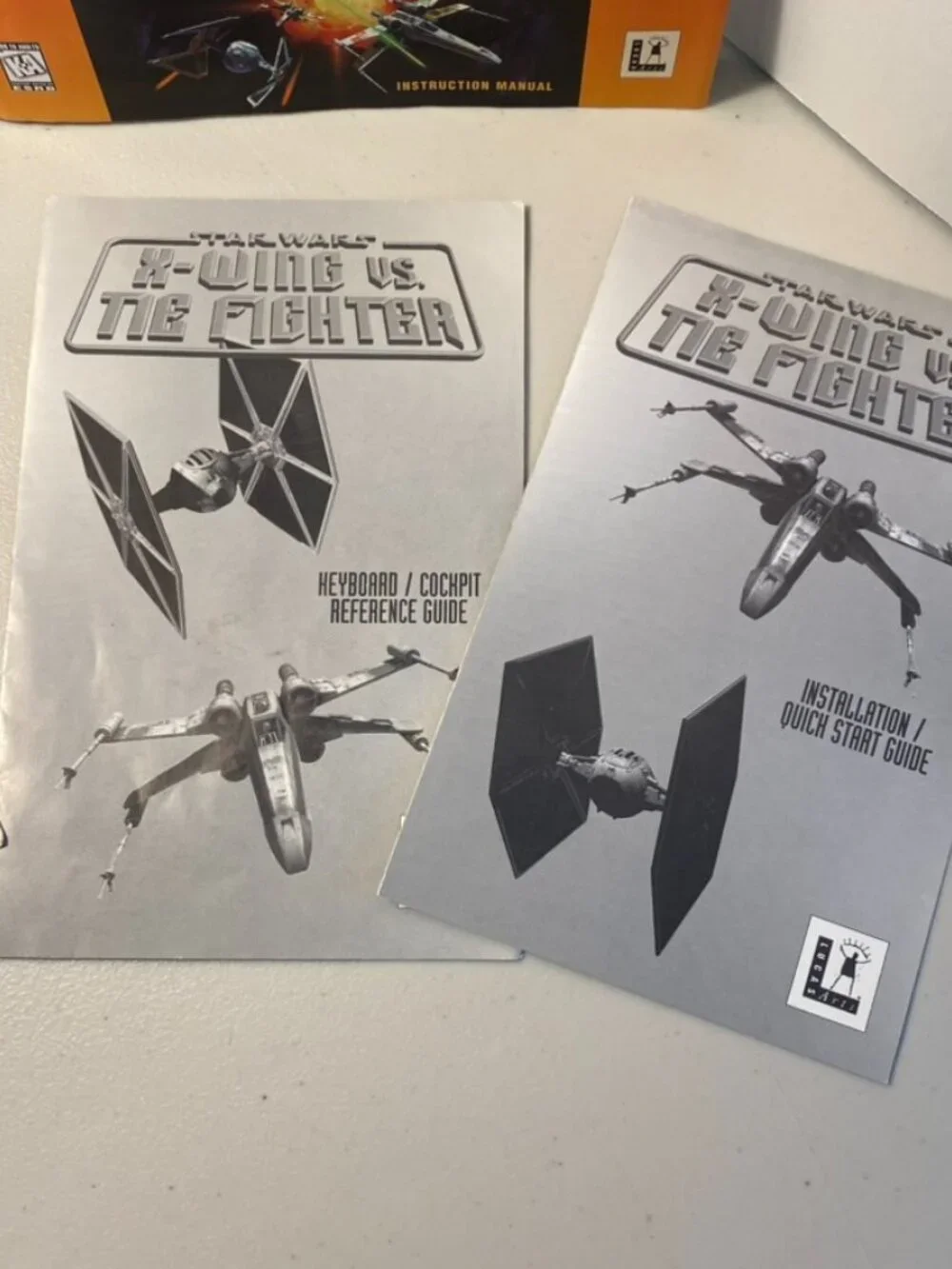 StarWars X-WING VS TIE FIGHTER Box/Docs Only + BALANCE OF POWER Disc w/Flaws